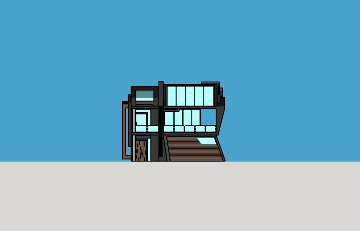 2 in 1 3D architectural models  3D model_10