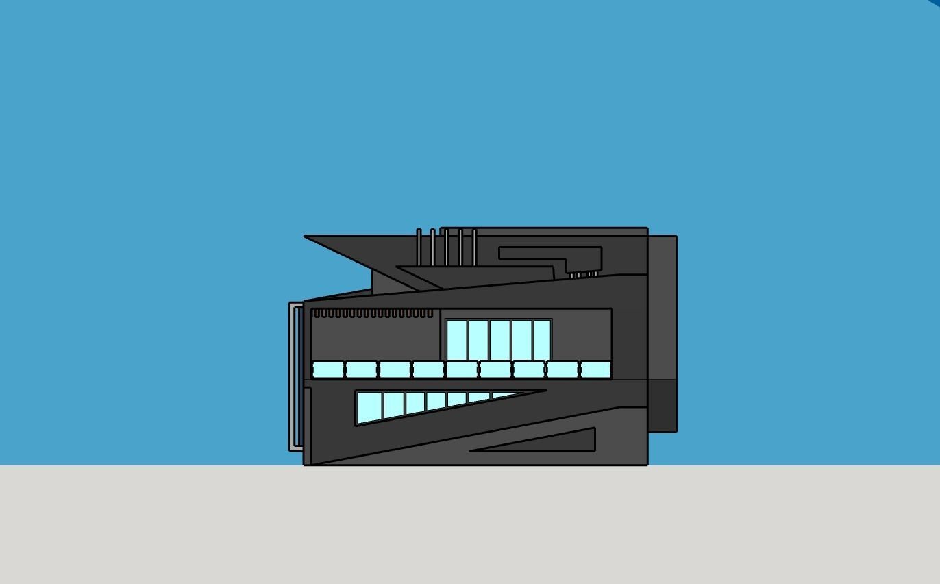 2 in 1 3D architectural models  3D model_33