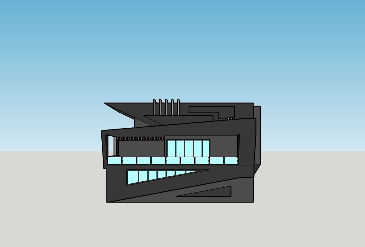 2 in 1 3D architectural models  3D model_23