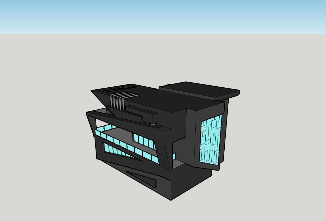 2 in 1 3D architectural models  3D model_24