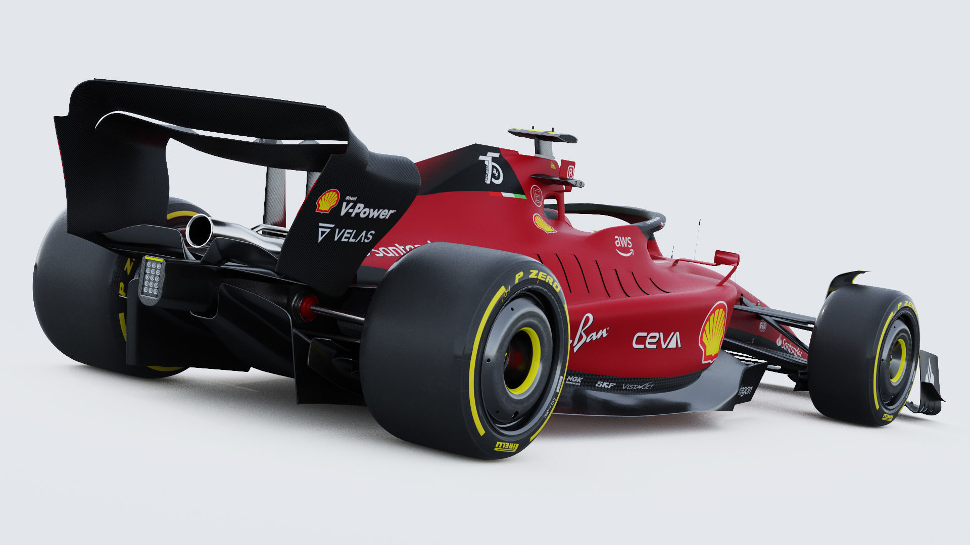 F1 Ferrari F1-75 2022 3D model_6