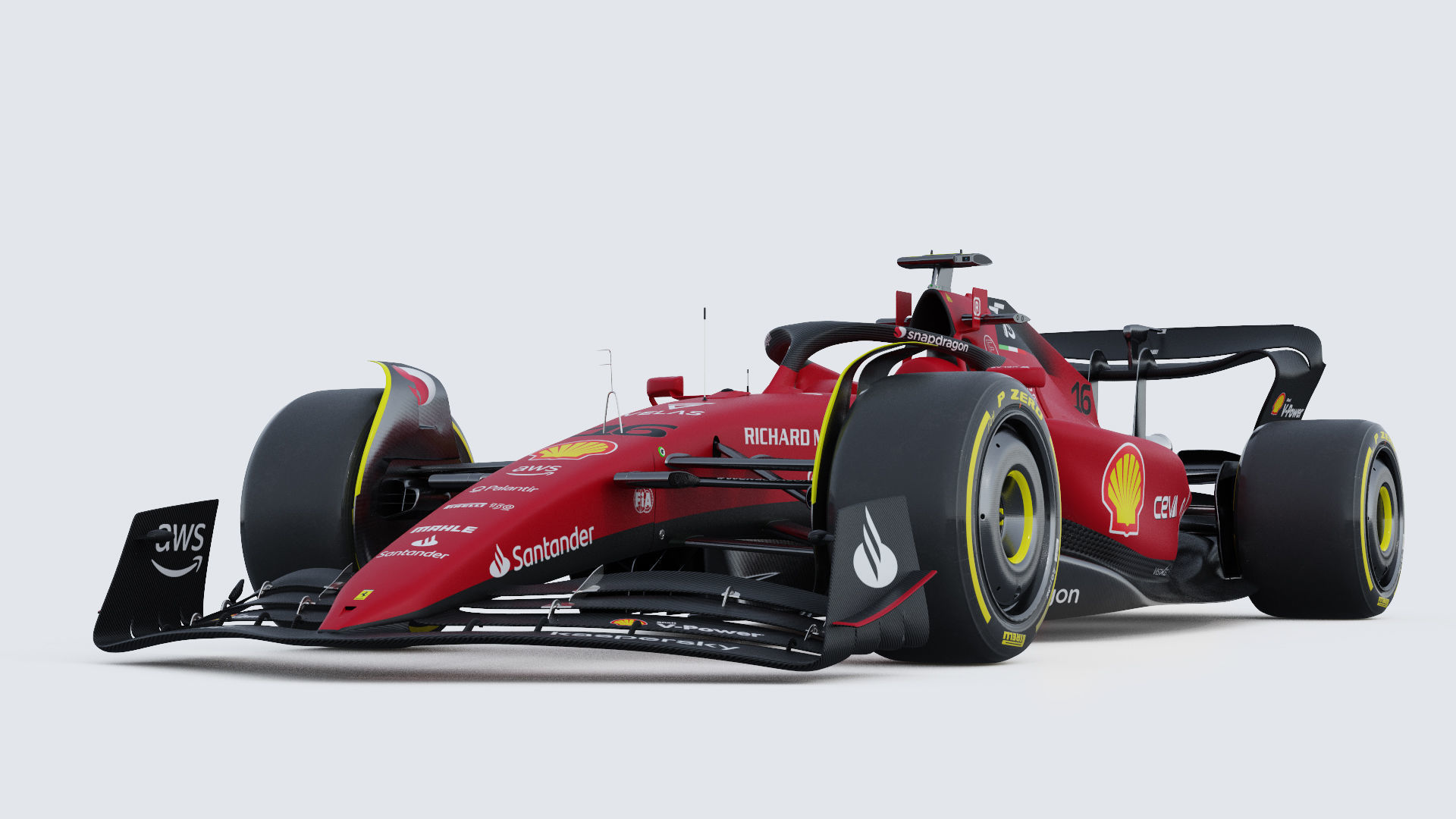 F1 Ferrari F1-75 2022 3D model_13