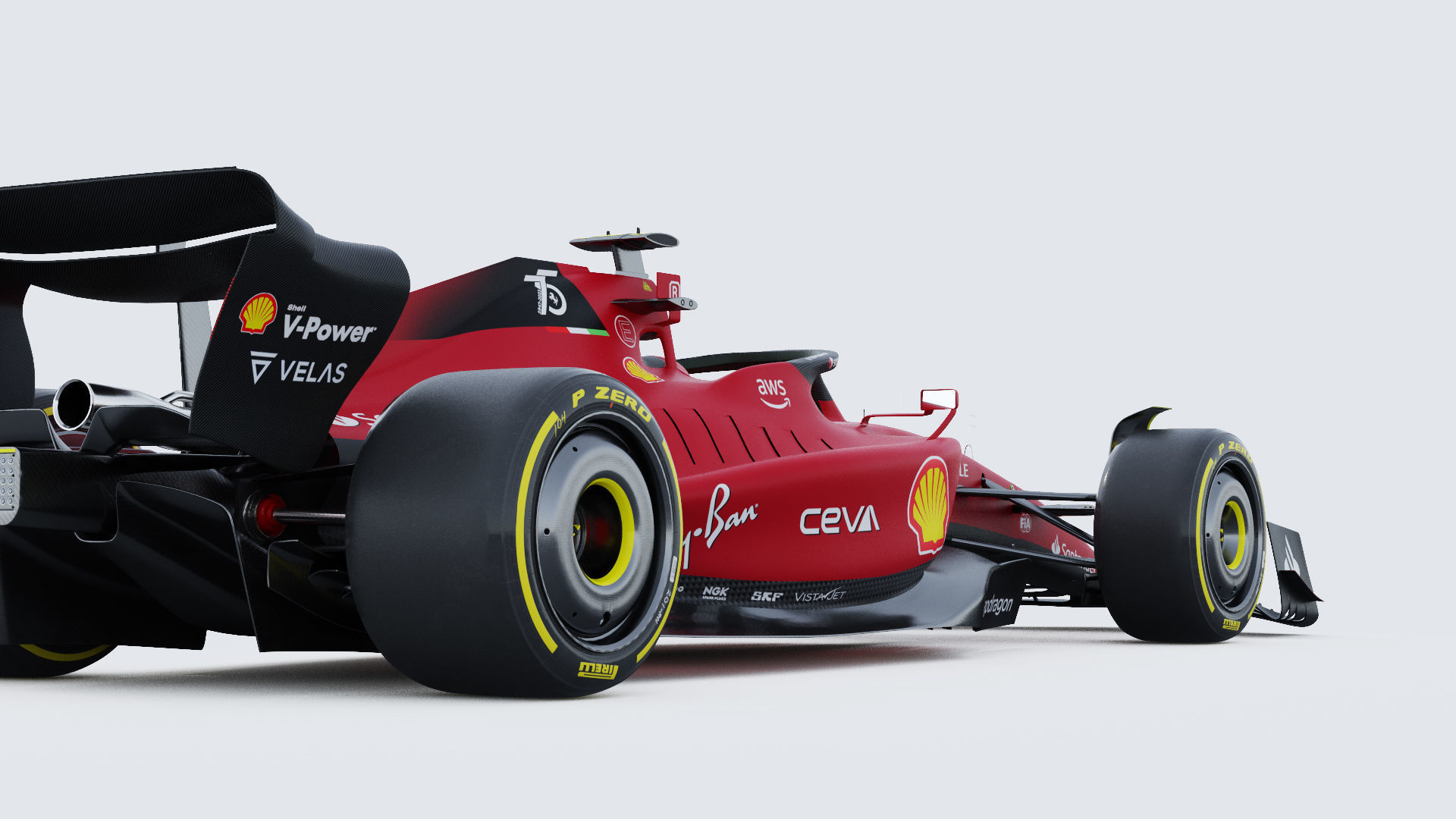 F1 Ferrari F1-75 2022 3D model_14