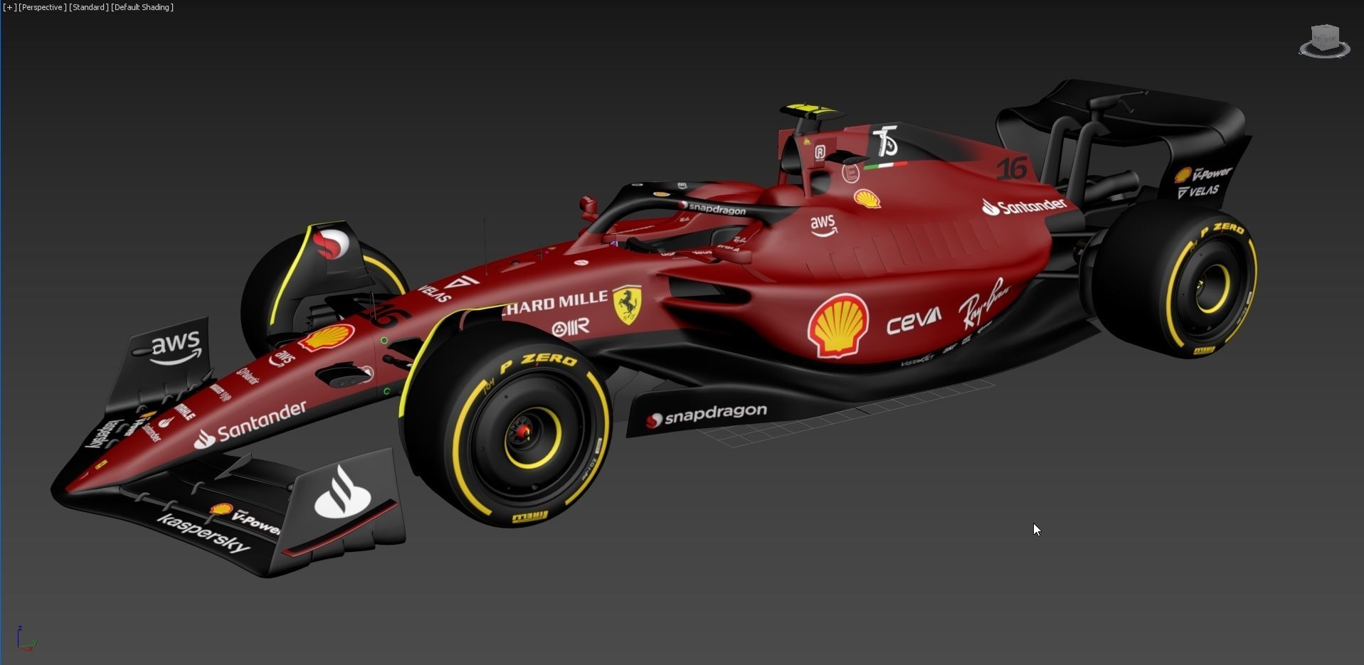 F1 Ferrari F1-75 2022 3D model_20