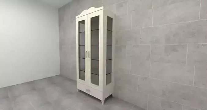 showcase cabinet with glass doors