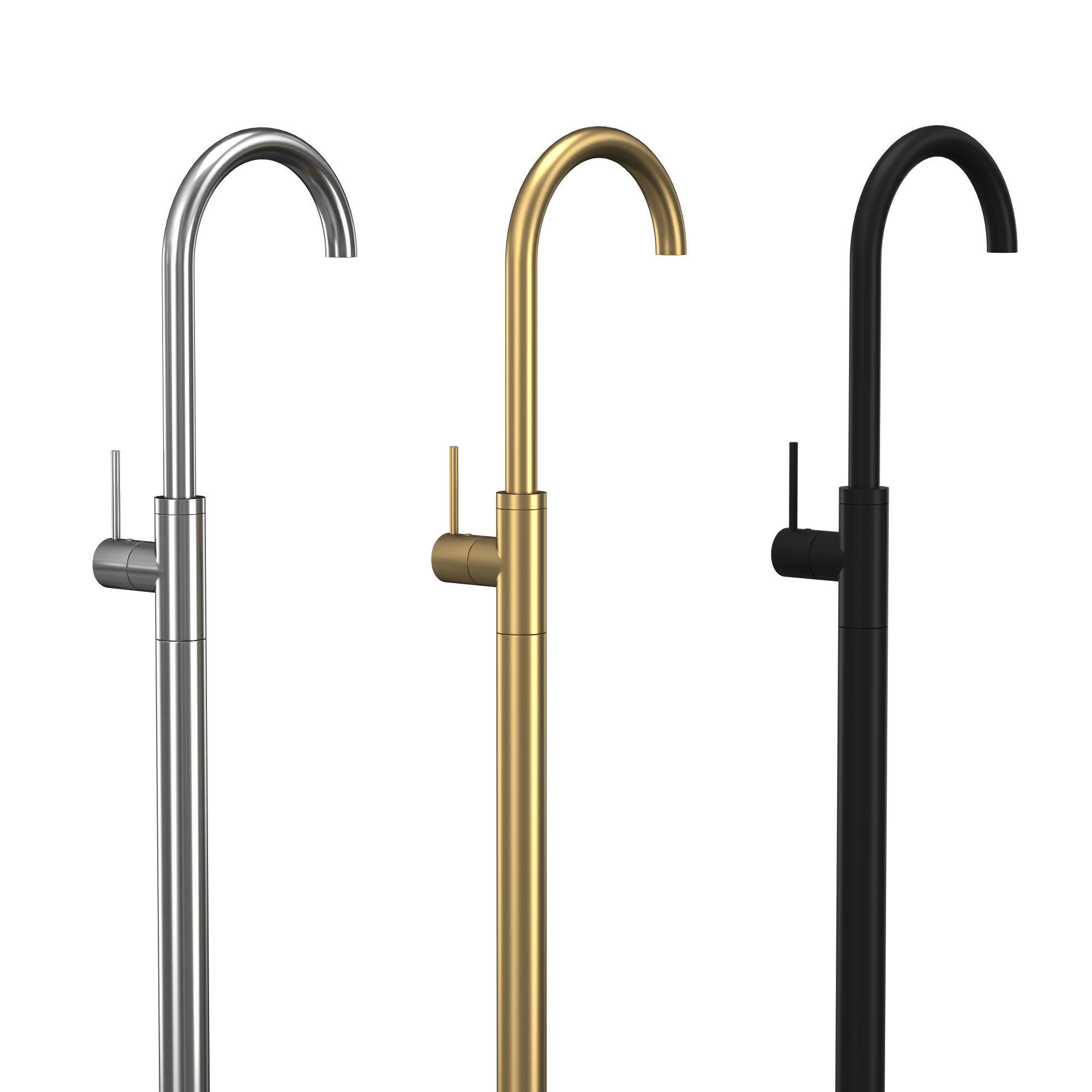 Washbasin mixer tap CB078W 3D model_2