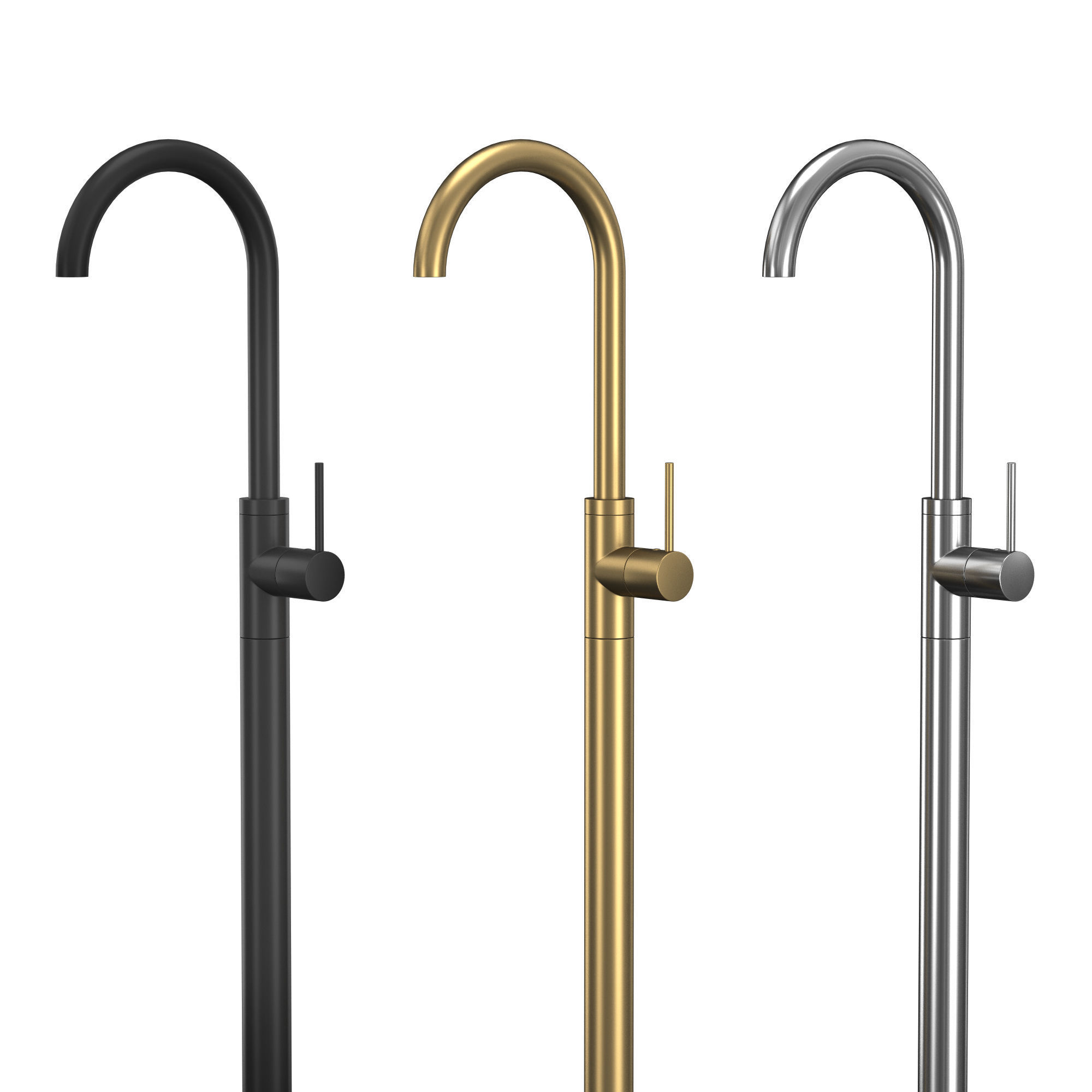 Washbasin mixer tap CB078W 3D model_1