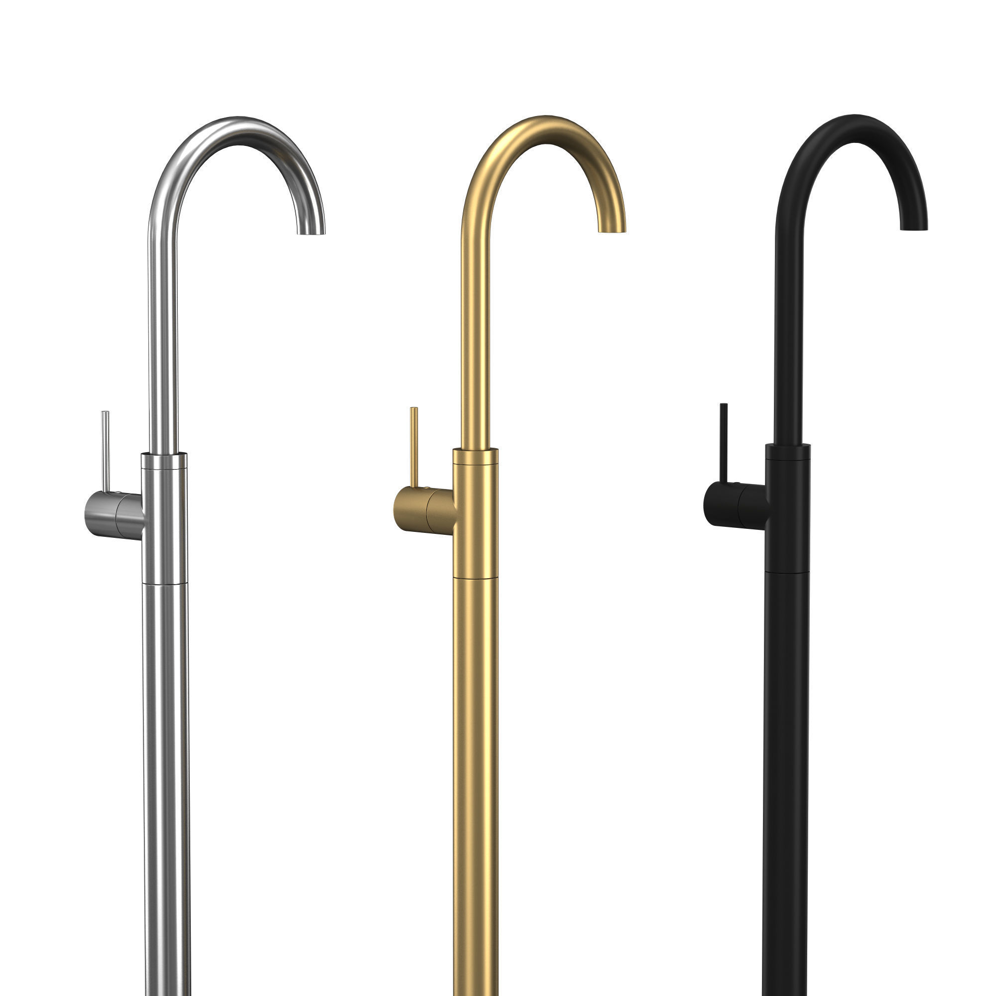 Washbasin mixer tap CB078W 3D model_3