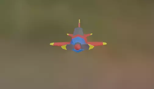 Low Poly Plane With Animations