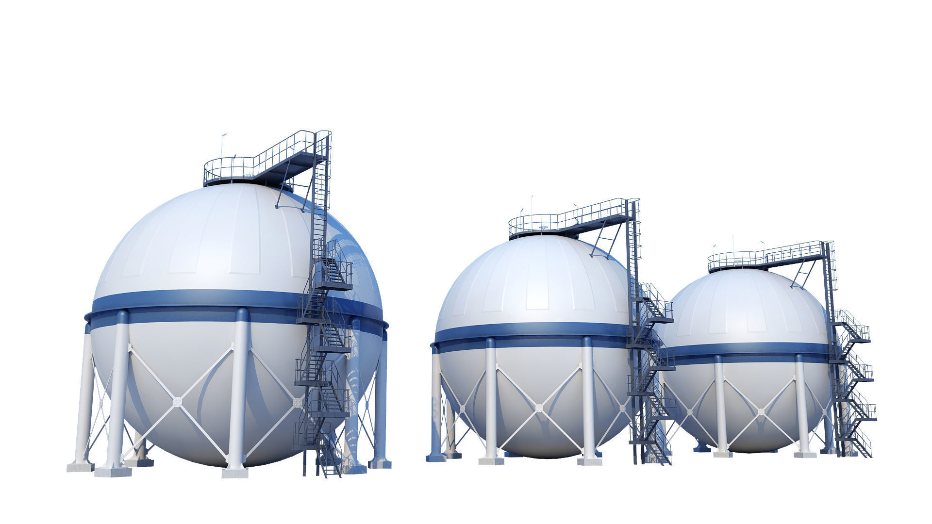 Oil Refinery 3D model_39