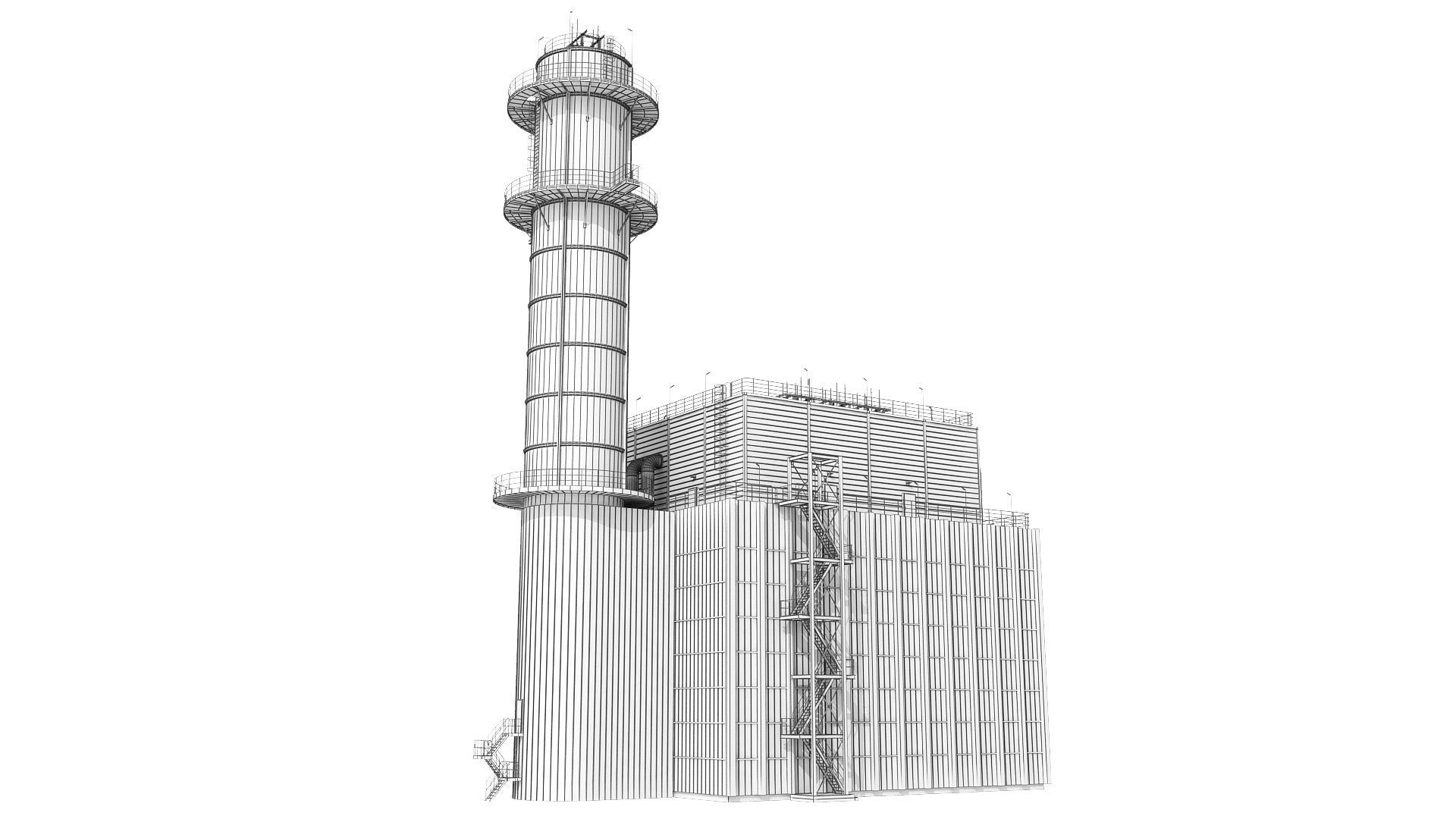 Oil Refinery 3D model_54