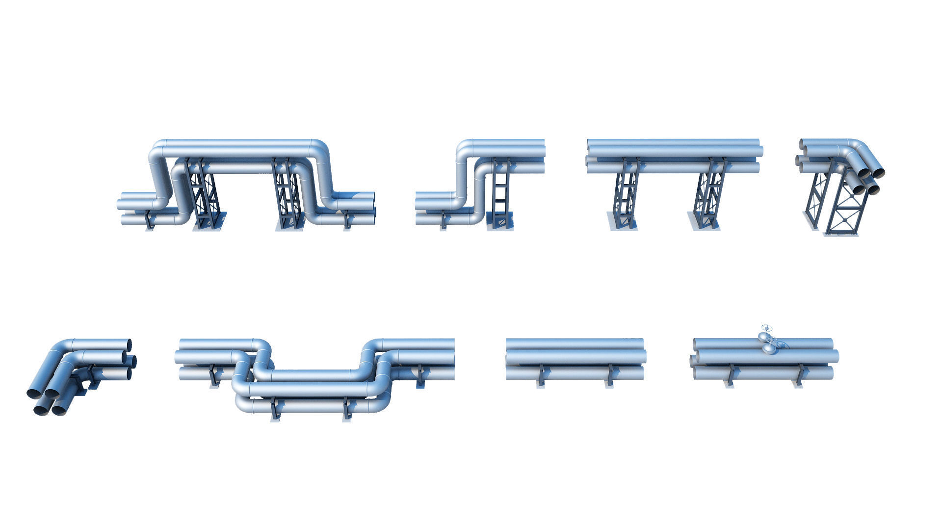 Oil Refinery 3D model_63