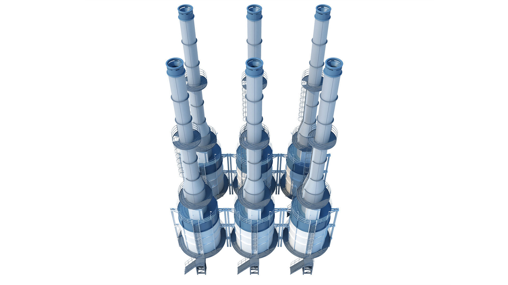 Oil Refinery 3D model_16