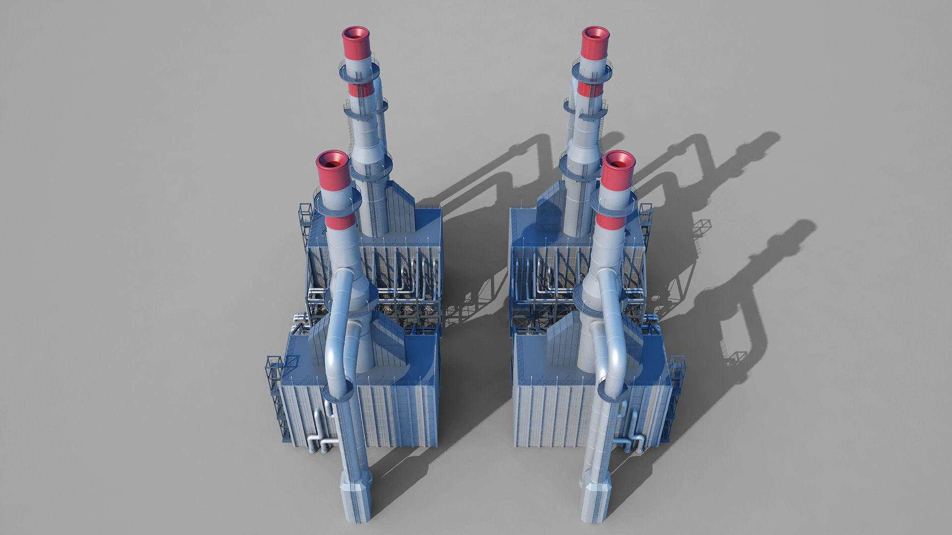 Oil Refinery 3D model_24