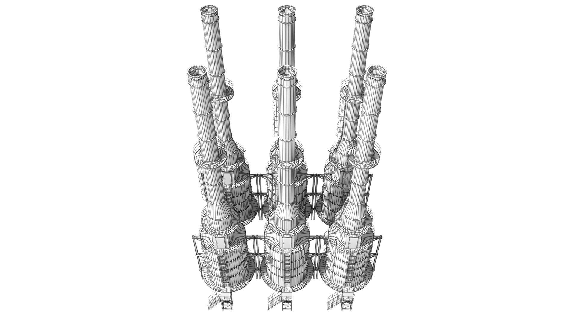 Oil Refinery 3D model_17