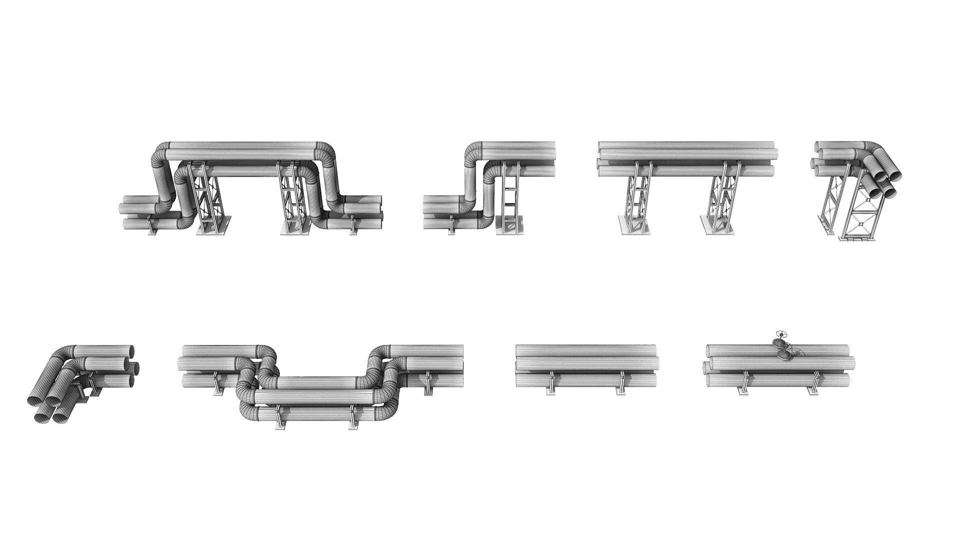 Oil Refinery 3D model_64