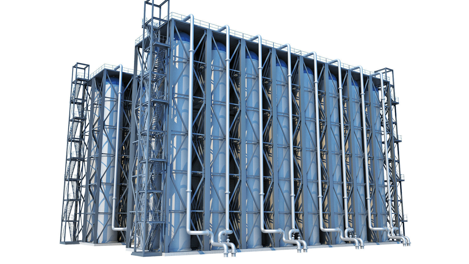 Oil Refinery 3D model_29