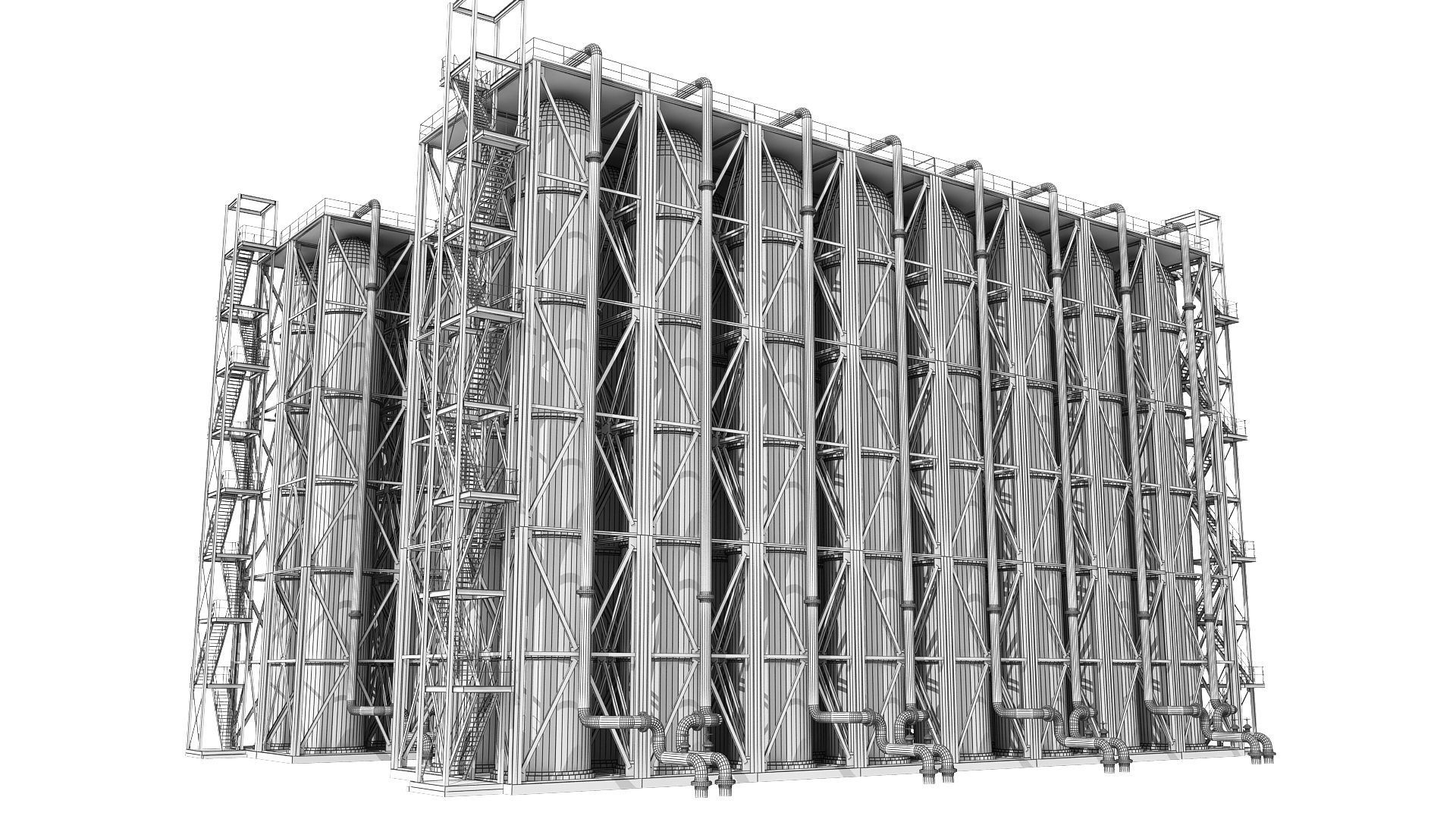 Oil Refinery 3D model_30