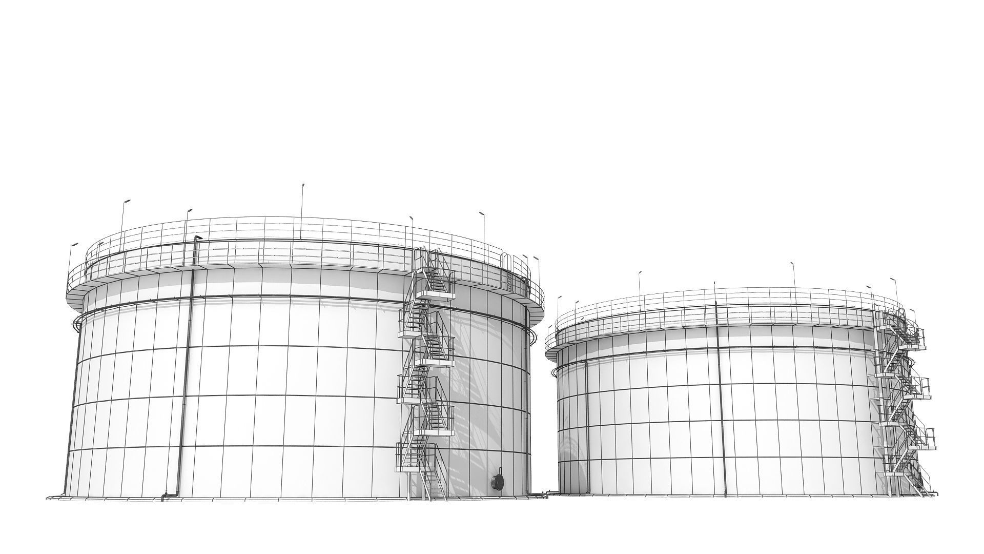 Oil Refinery 3D model_34