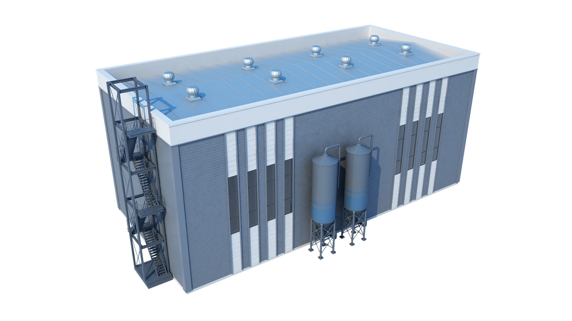 Oil Refinery 3D model_49