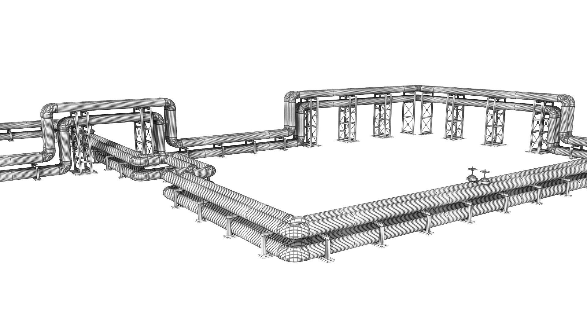 Oil Refinery 3D model_66