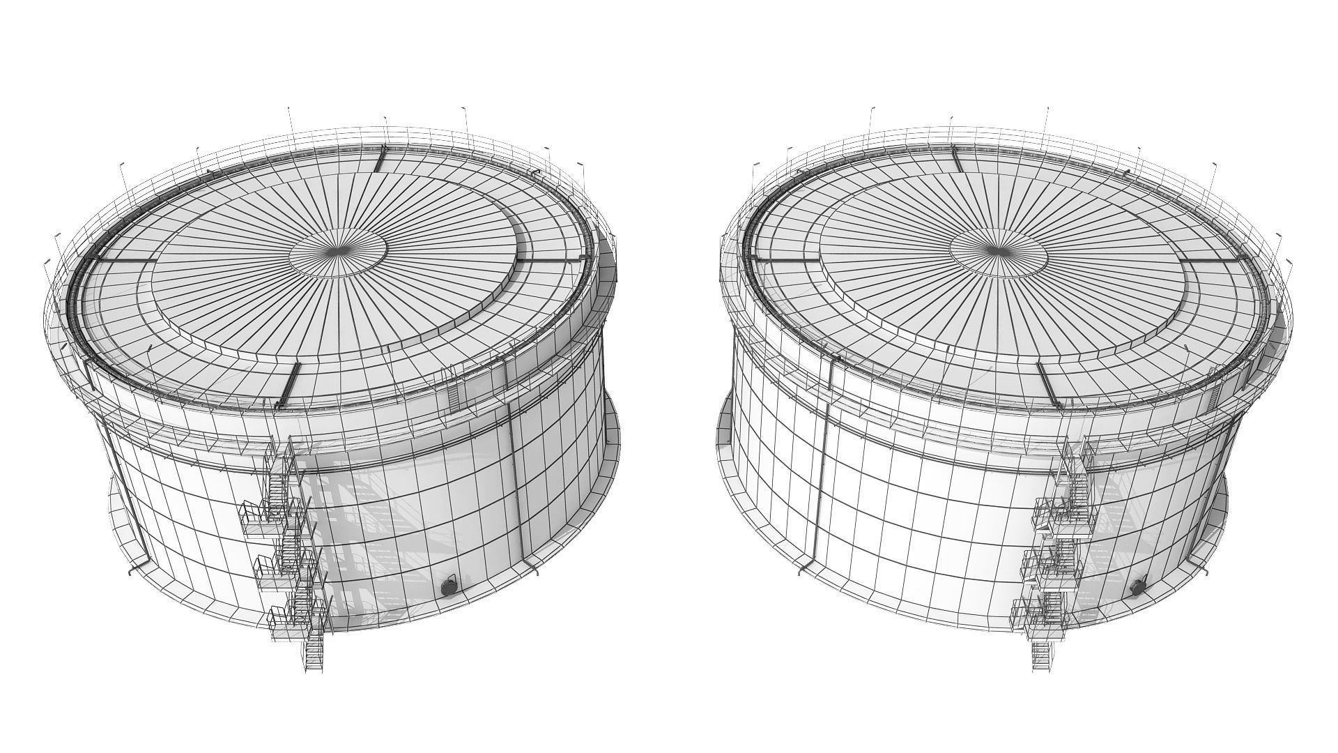 Oil Refinery 3D model_36
