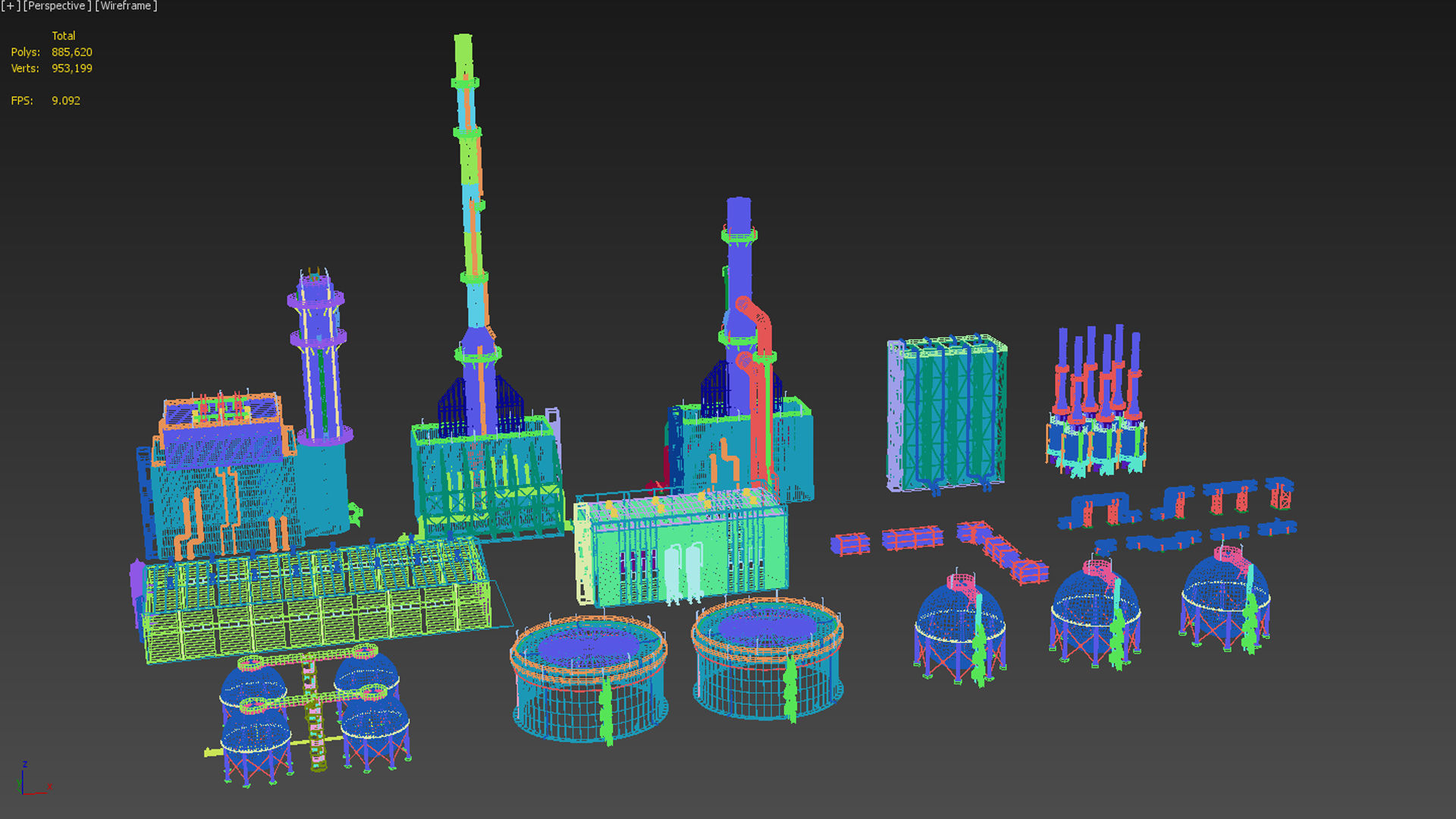 Oil Refinery 3D model_72