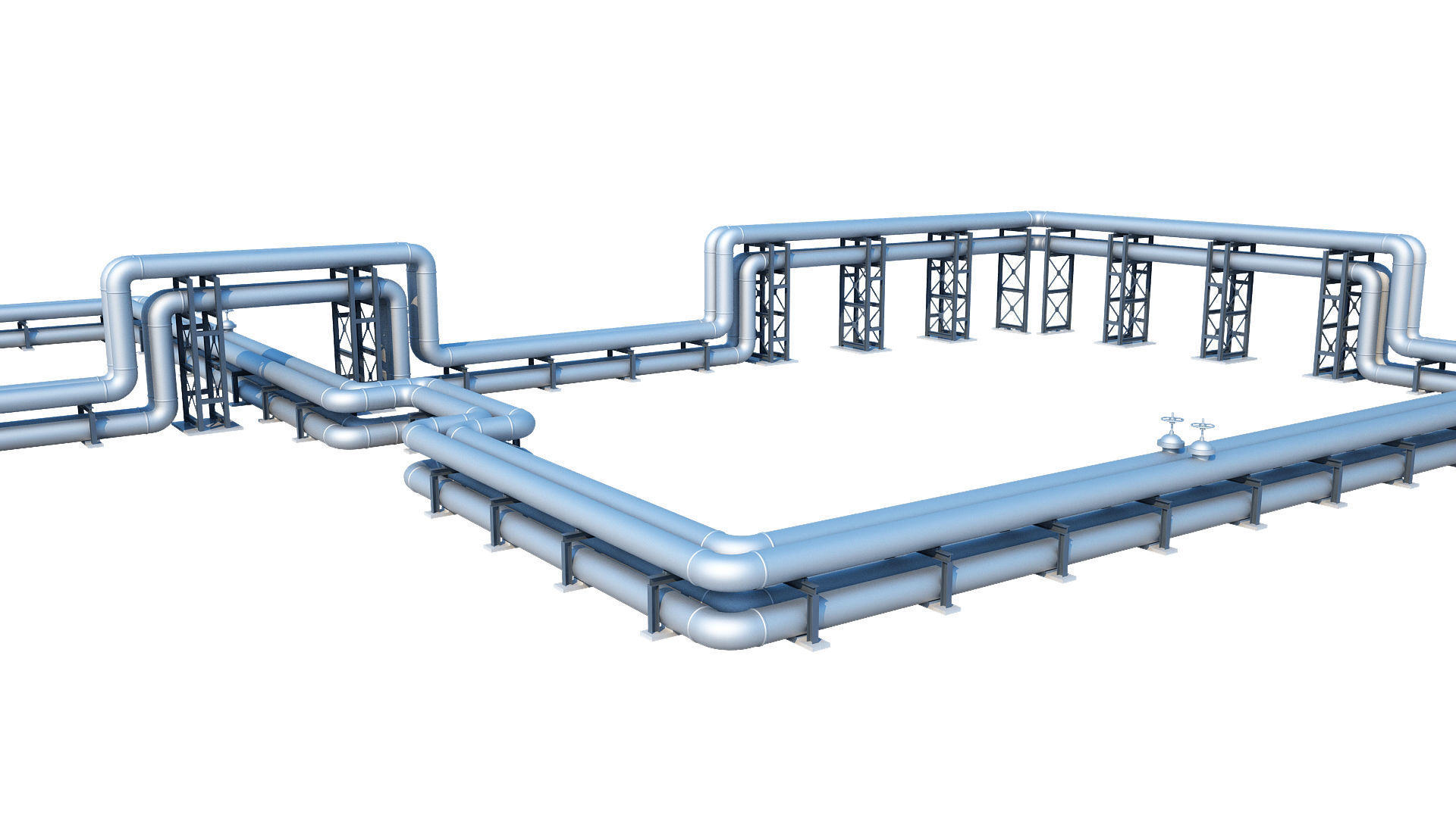 Oil Refinery 3D model_65