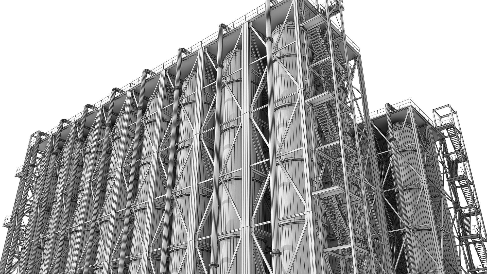 Oil Refinery 3D model_32