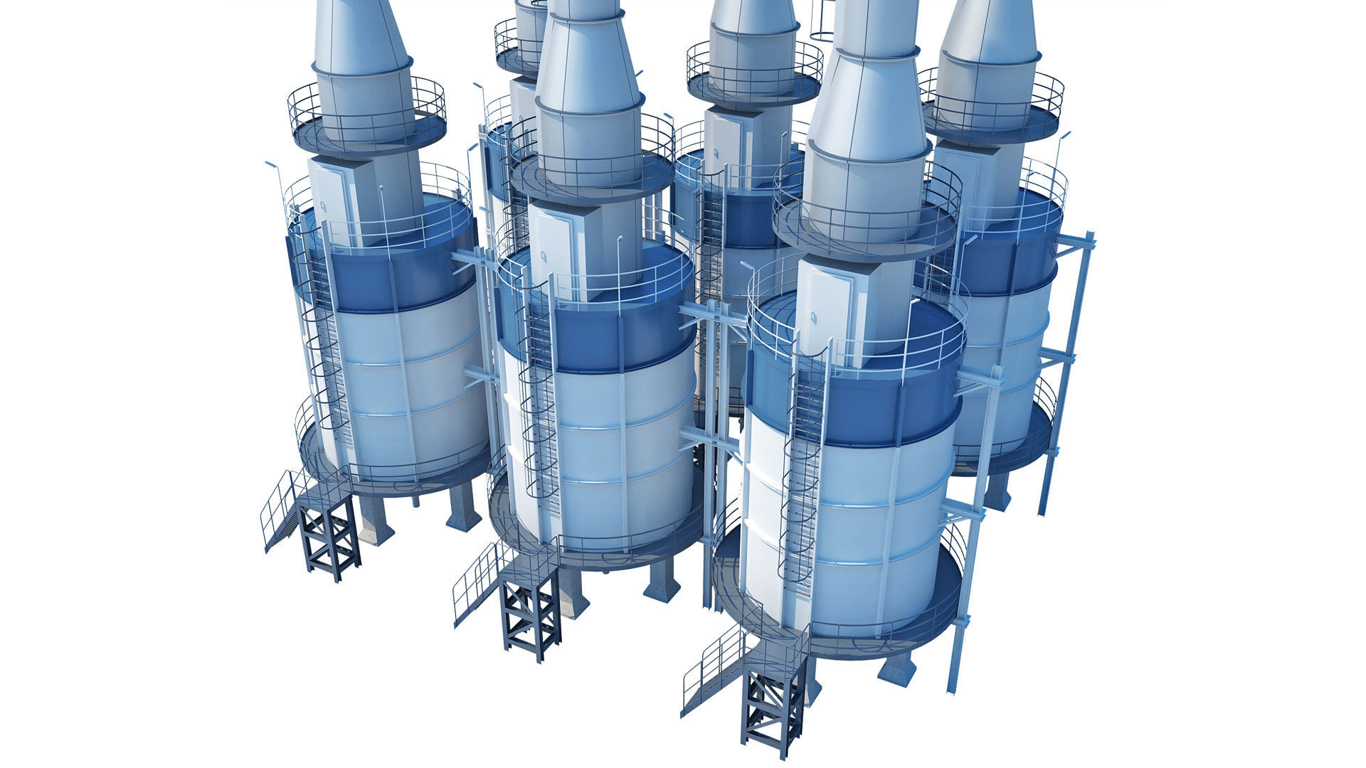 Oil Refinery 3D model_20