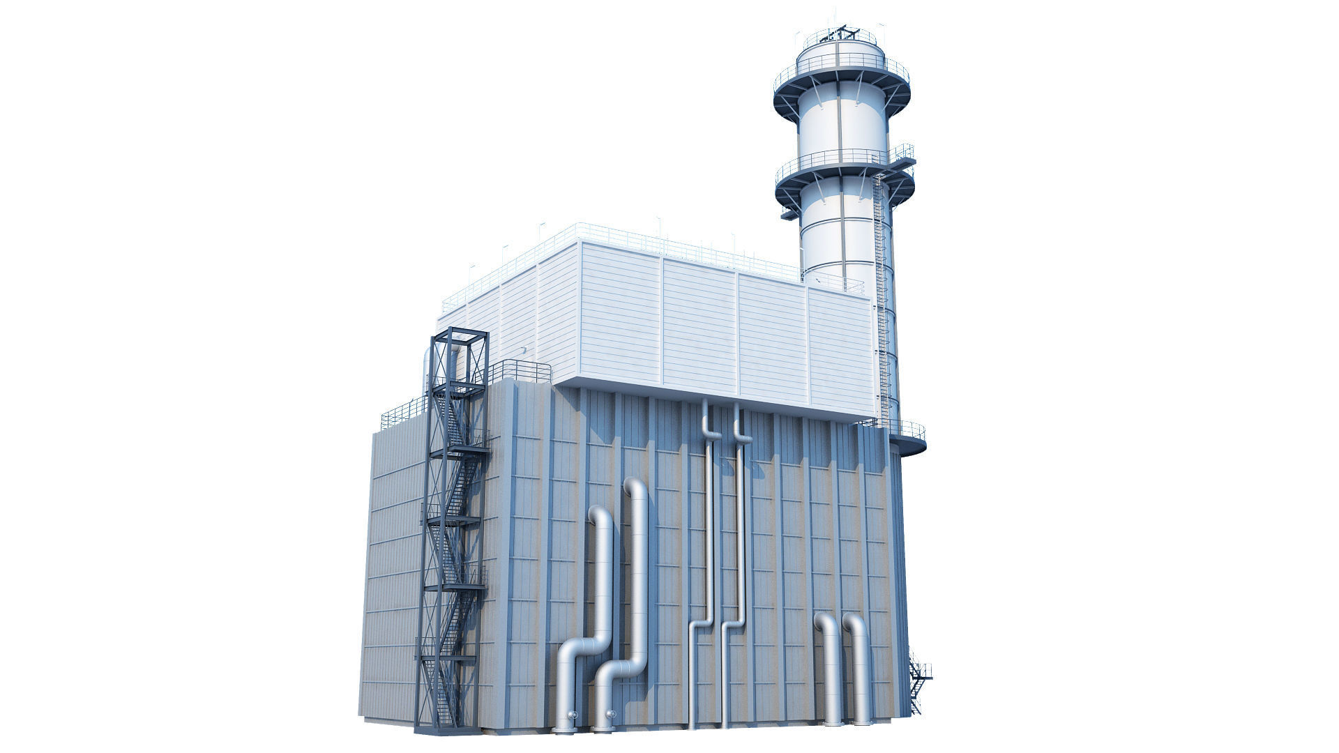 Oil Refinery 3D model_55