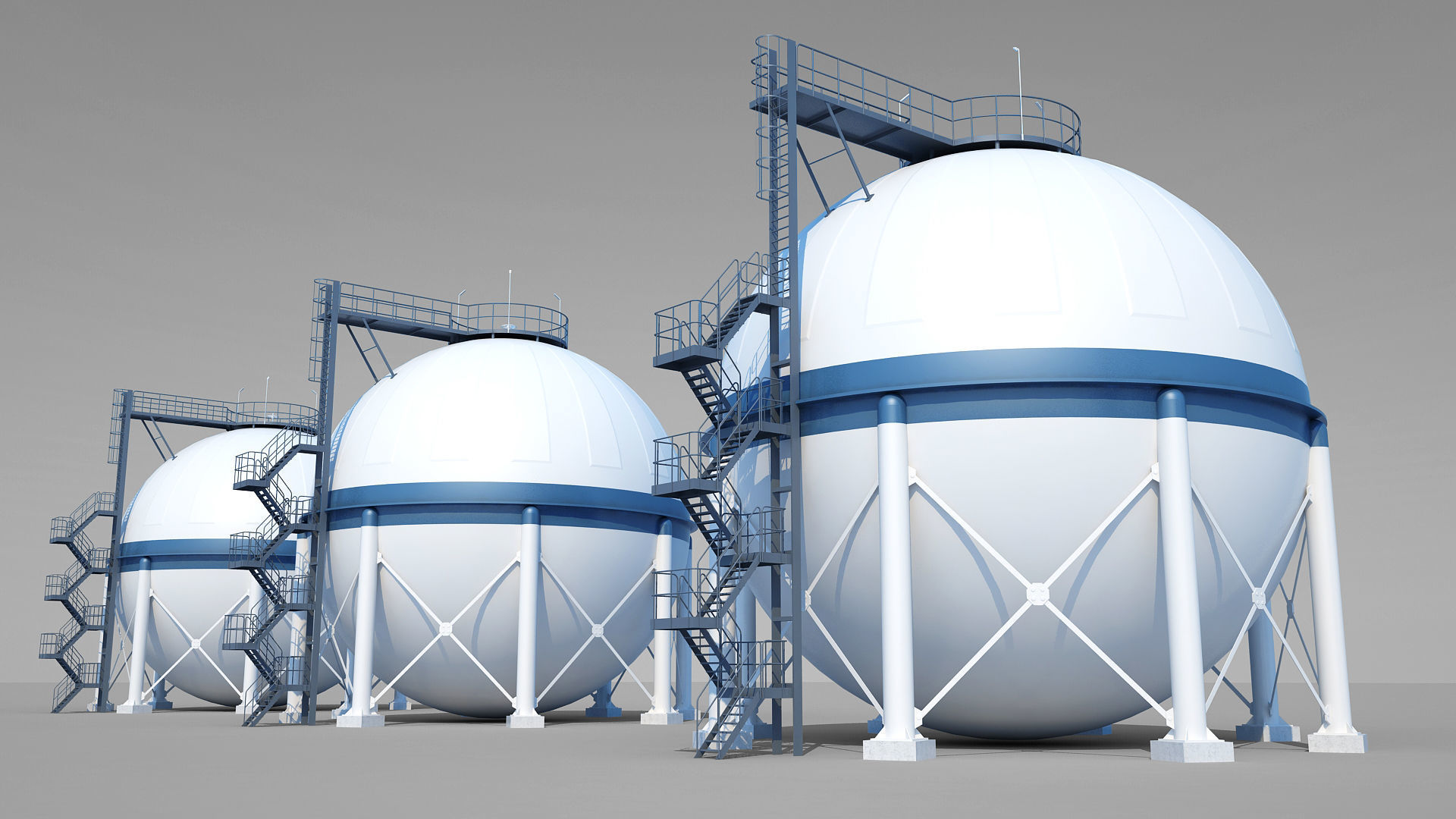 Oil Refinery 3D model_43