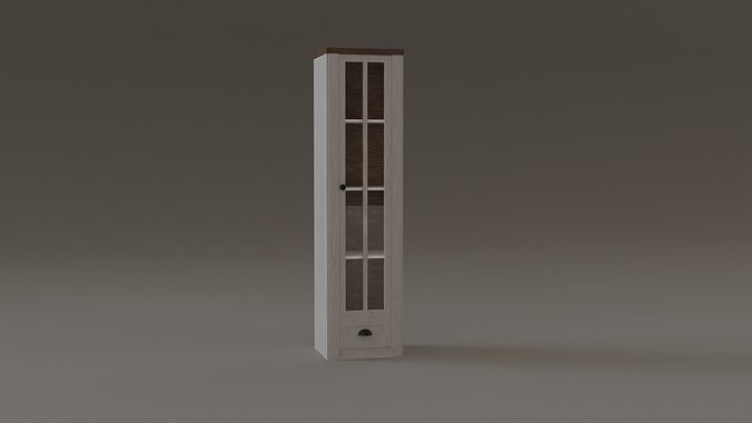 Vitrine tall bookcase Free 3D model