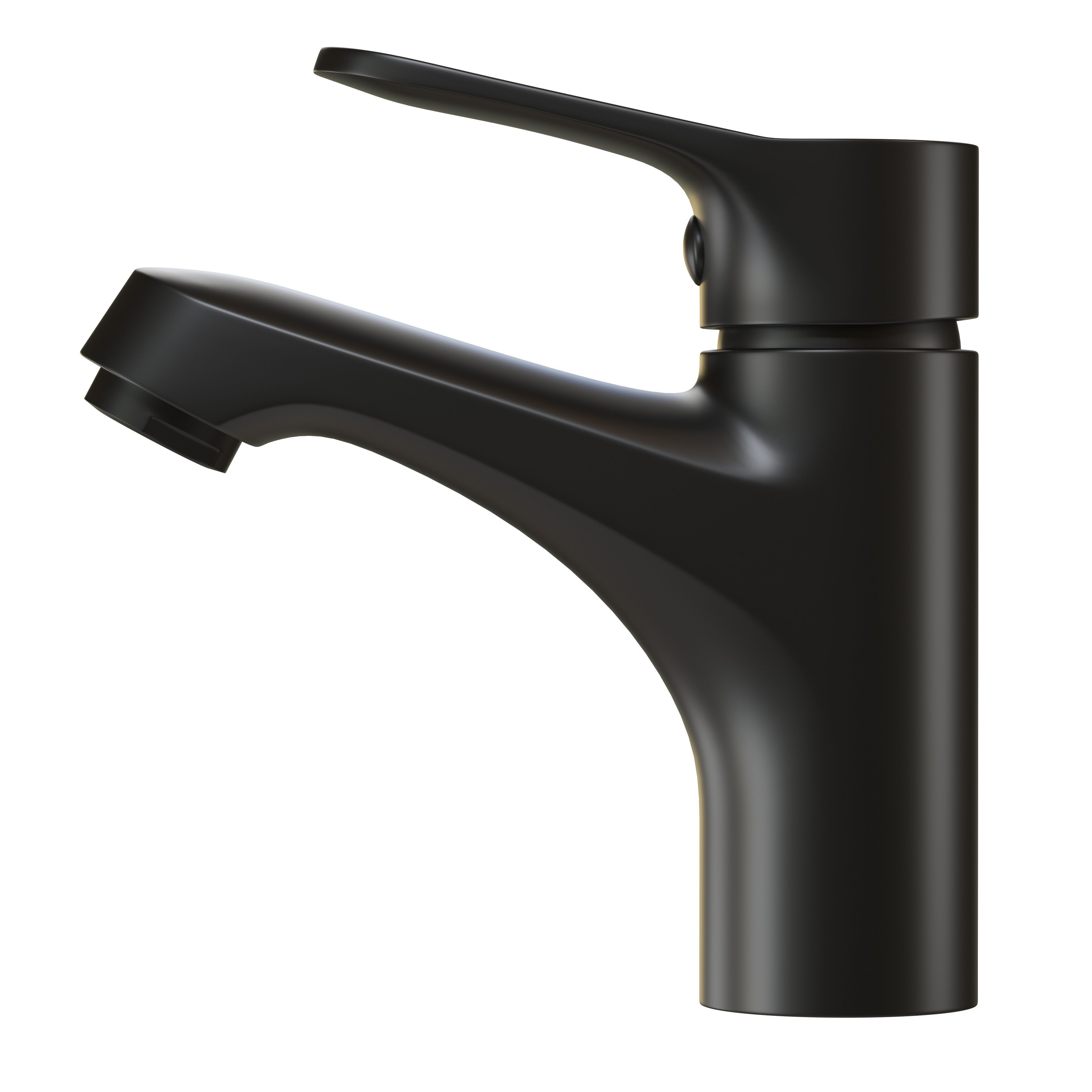 Lonheo Bathroom Sink Mixer Tap Black Faucet 3D model CGTrader