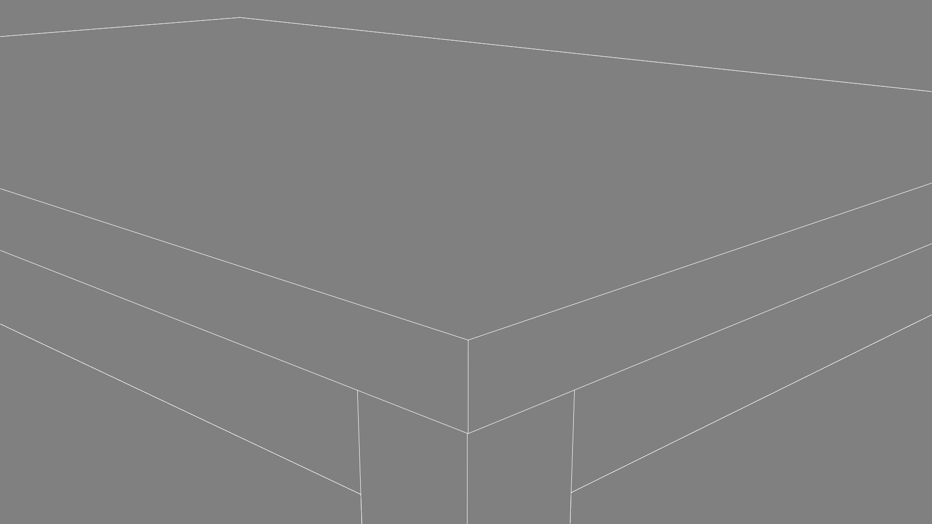 Simple Wooden Table 1 Low-poly 3D model_8