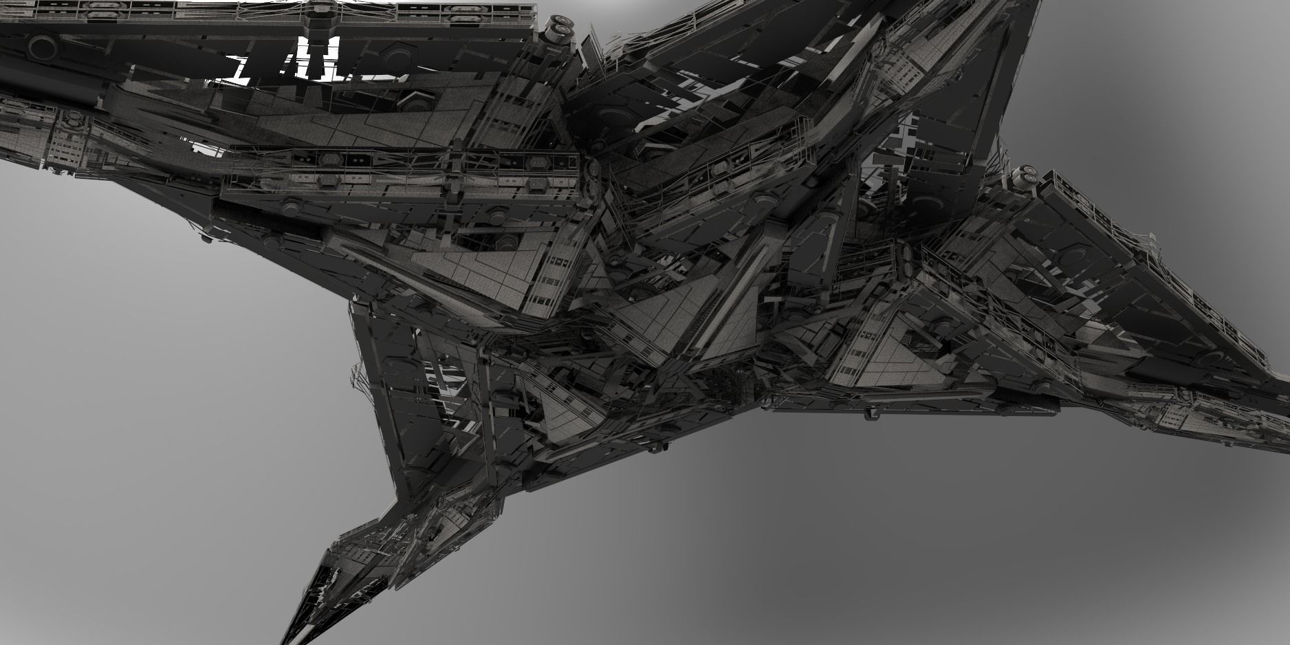 Ra Has Returned Sci-Fi City Tower ruin 7  3D model_1