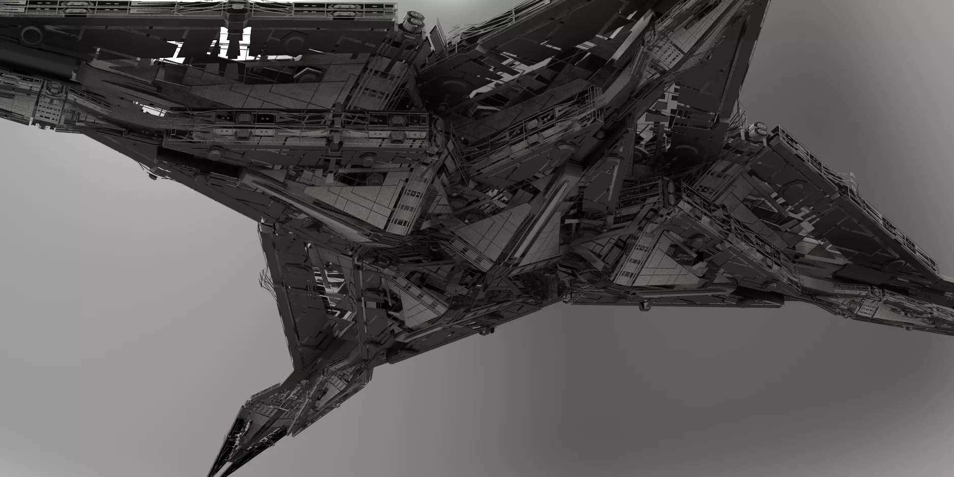 Ra Has Returned Sci-Fi City Tower ruin 7  3D model_0