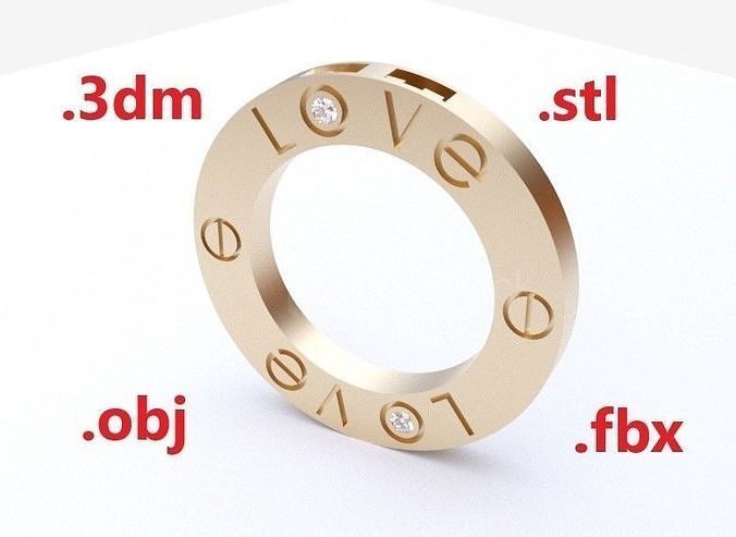 Model 161 Love Necklace 2 Diamond 3D print model