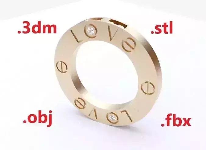 Model 161 Love Necklace 2 Diamond