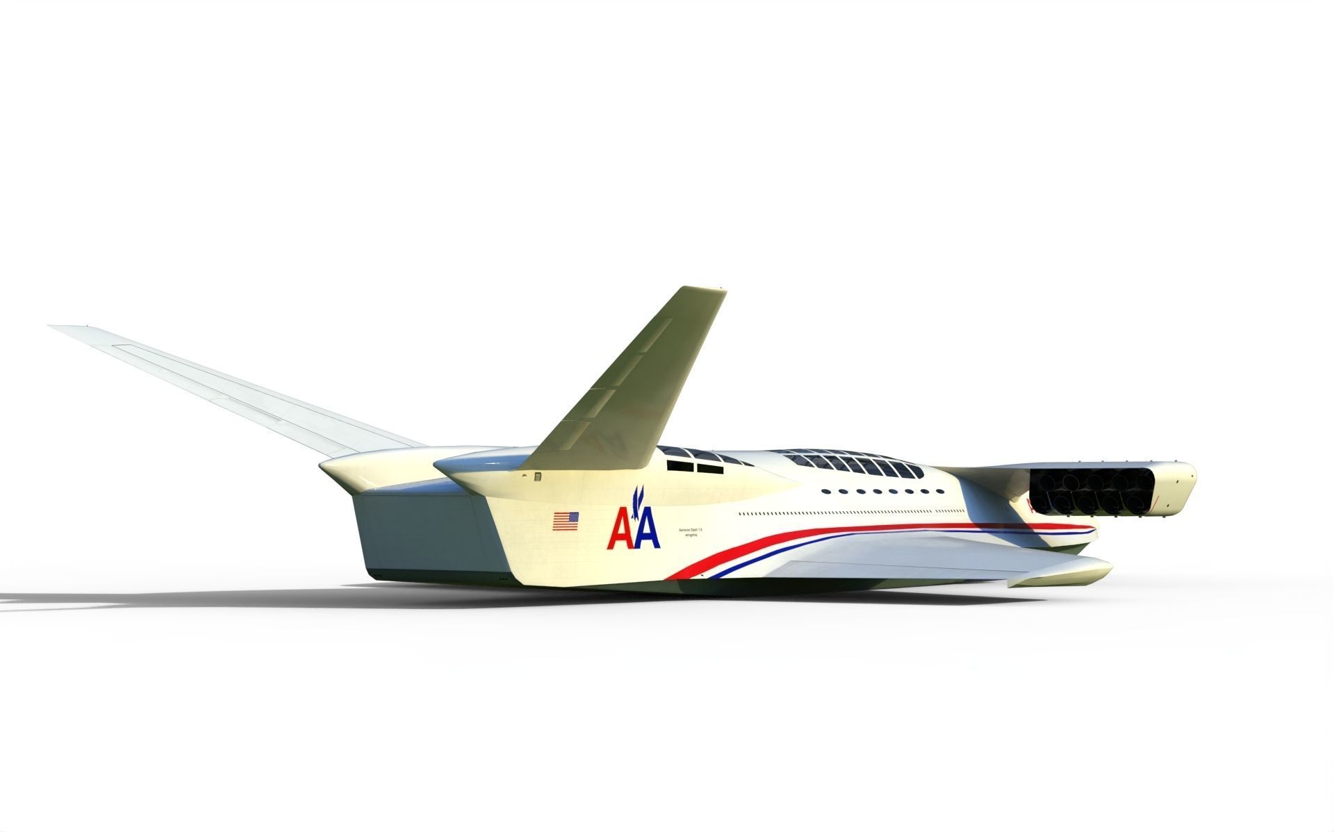 Aerocon Dash 1 6 wingship 3D model_6