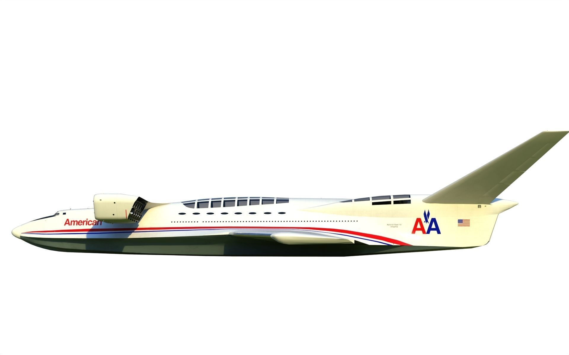 Aerocon Dash 1 6 wingship 3D model_10