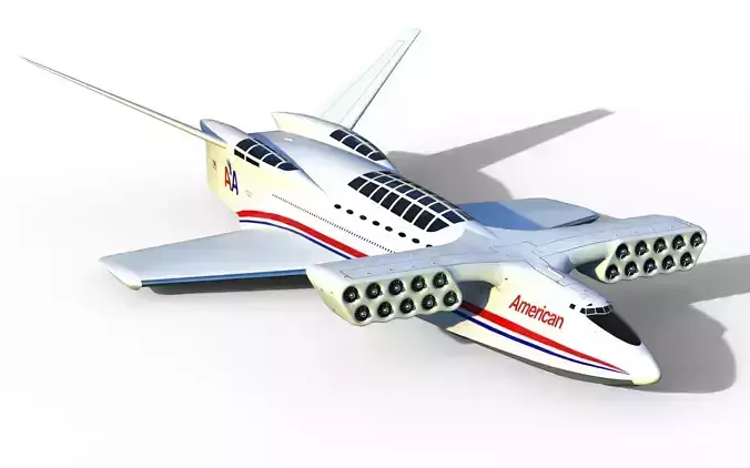 Aerocon Dash 1 6 wingship 3D model
