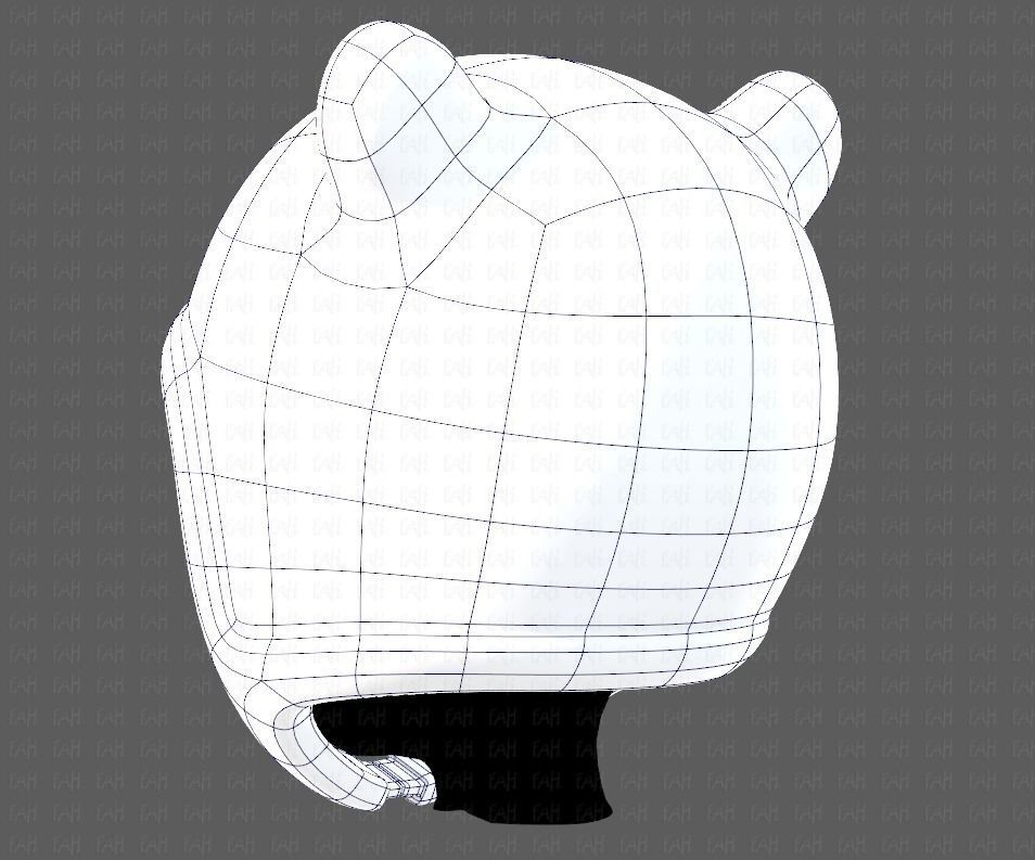 Cap V18 Low-poly 3D model_14