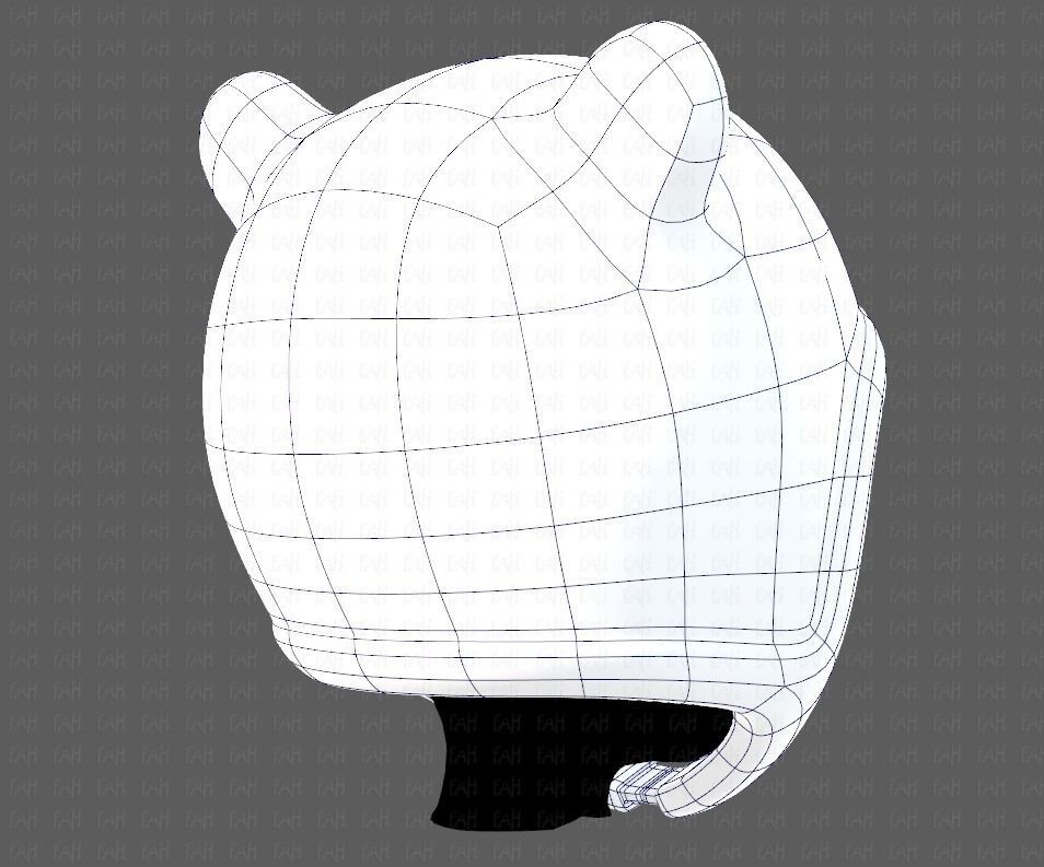 Cap V18 Low-poly 3D model_12