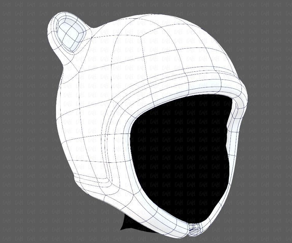 Cap V18 Low-poly 3D model_10