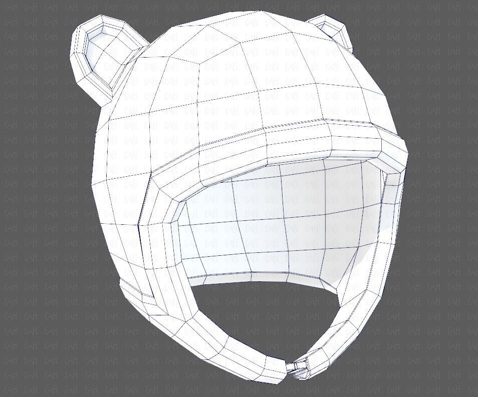 Cap V18 Low-poly 3D model_40