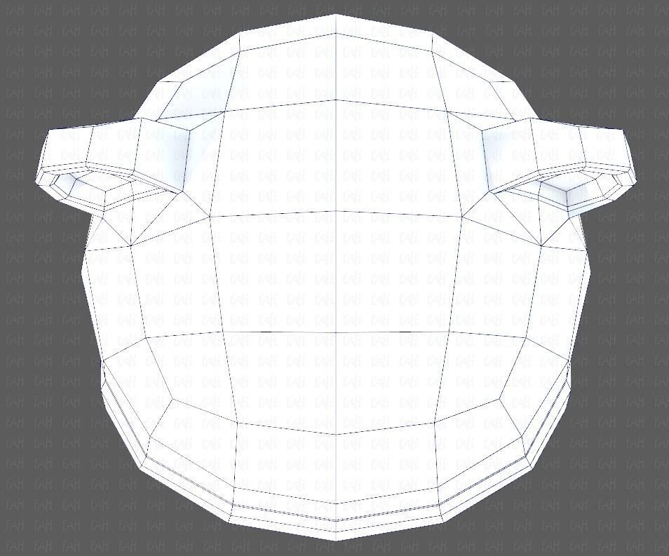 Cap V18 Low-poly 3D model_36