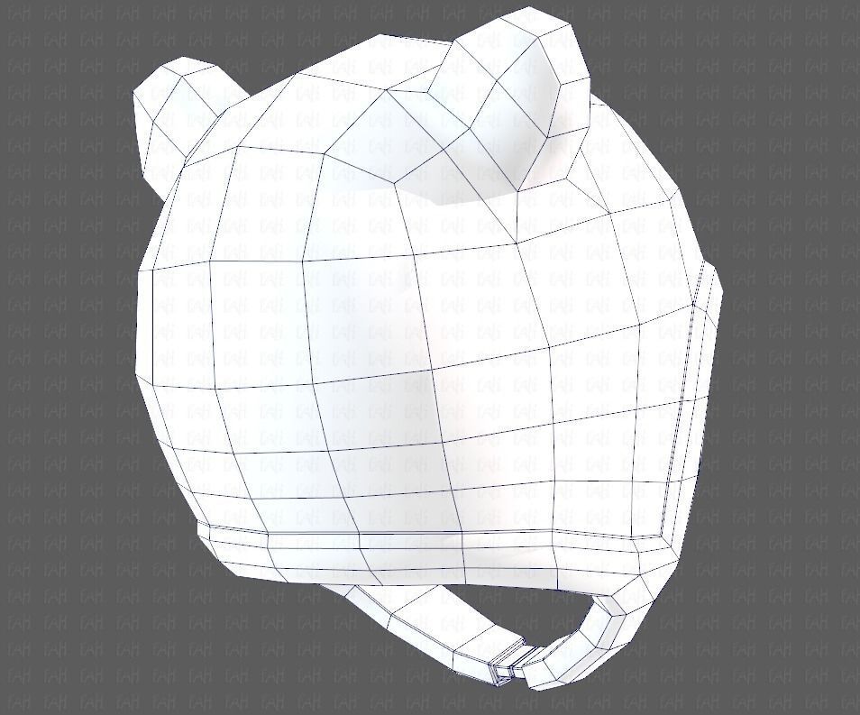 Cap V18 Low-poly 3D model_44