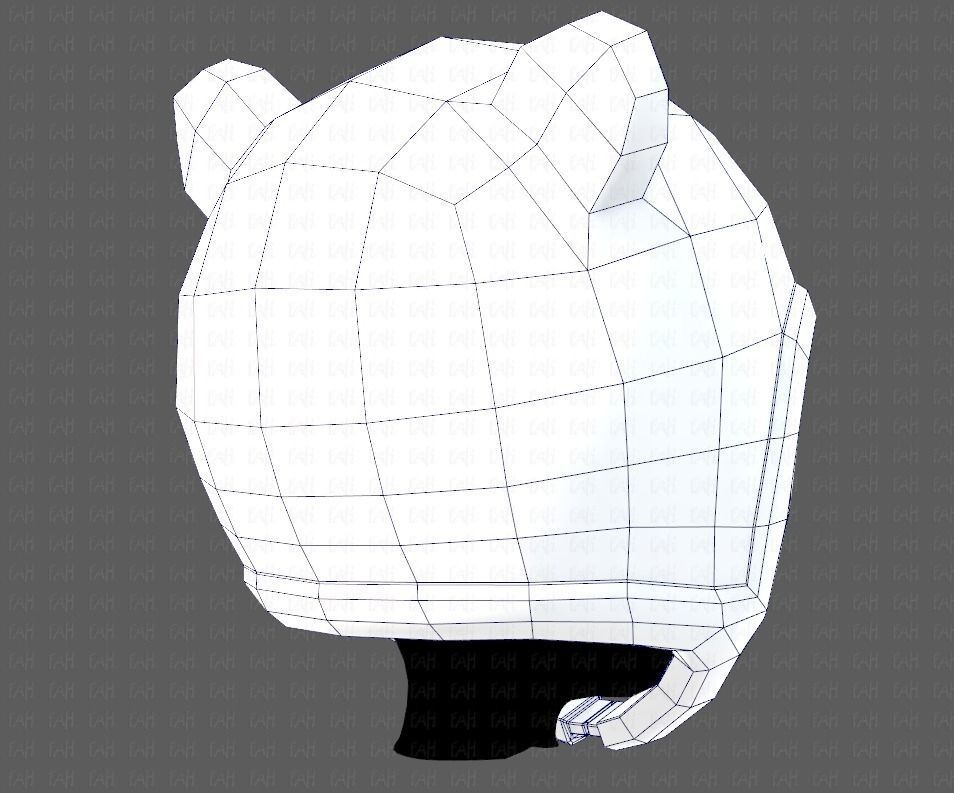 Cap V18 Low-poly 3D model_28