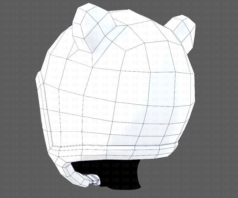Cap V18 Low-poly 3D model_30